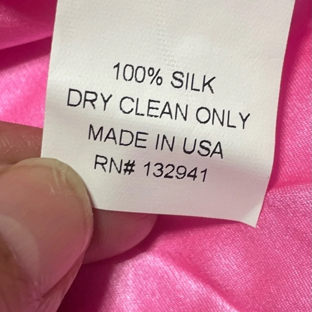 Amanda Uprichard Sleeveless Silk Top in Pink S - Picture 11 of 11